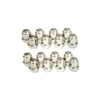 16 ECROUS DE ROUE CHROME CONIQUE QUAD M10X125 EN DOUILLE DE 14