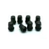8 ECROUS DE ROUE CONIQUE ALU NOIR -Magasin D'Accessoires Moto 8 ecrous de roue conique alu noir
