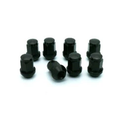 8 ECROUS DE ROUE CONIQUE ALU NOIR