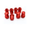 8 ECROUS DE ROUE CONIQUE ALU ROUGE -Magasin D'Accessoires Moto 8 ecrous de roue conique alu rouge