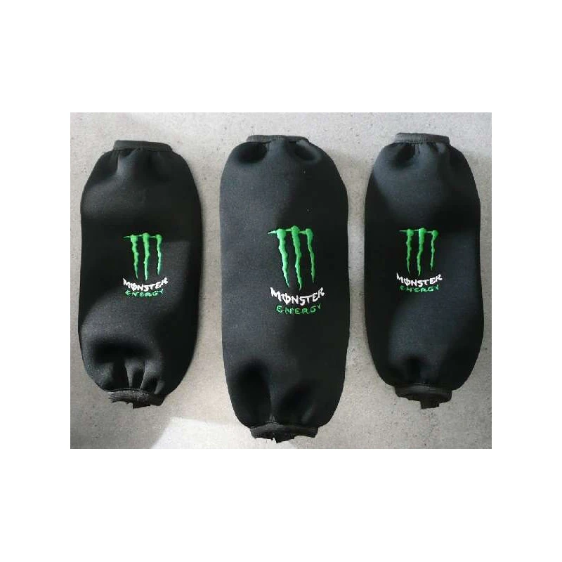 HOUSSES AMORTISSEURS MONSTER NEOPRENE BRODEES YAMAHA YFZ 450 3 HOUSSES AMORTISSEURS MONSTER NEOPRENE BRODEES YAMAHA YFZ 450