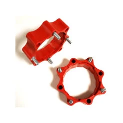 PAIRE D ELARGISSEURS PHD AVANT ROUGE DOUBLE PERCAGE 4X144 ET 4X156 +45mm