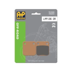 PLAQUETTES DE FREIN AVANT YFM BIG BEAR 350 AP RACING 1999 LMP136OR