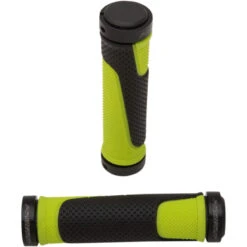 UFO POIGNEES PROGRIP 997 LOCK-ON POUR QUAD AVEC GACHETTE 2X22mm JAUNE NOIR