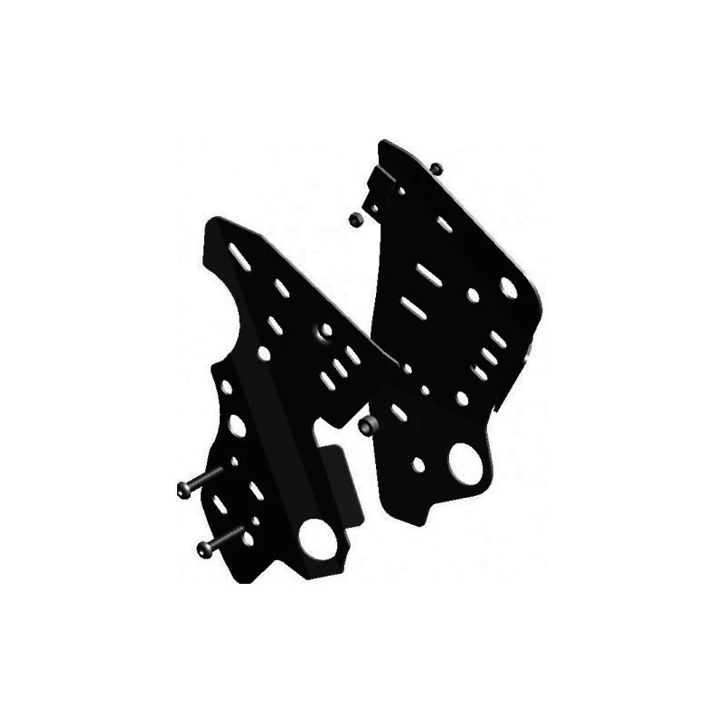 PROTECTIONS LATERALES DE CADRE XRW EN ALU NOIR YFZ 450 3 PROTECTIONS LATERALES DE CADRE XRW EN ALU NOIR YFZ 450